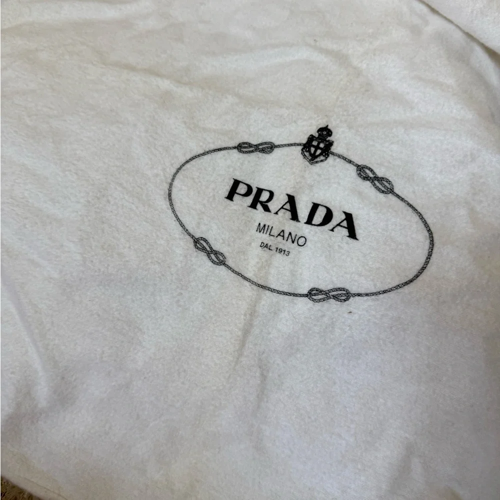 💯Authentic PRADA CANAPA Pink Canvas Logo Tote - Picture 15 of 17